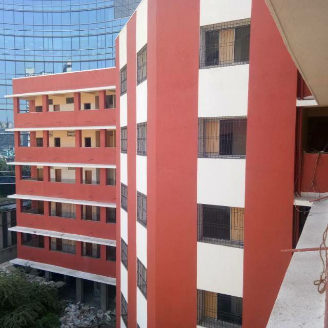 Municipal school building at Bharat Nagar, Bandra
