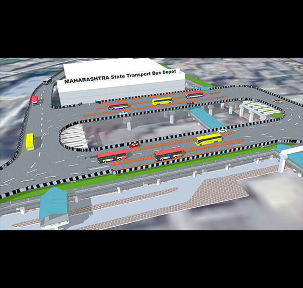 Precinct improvement works outside Kalyan station