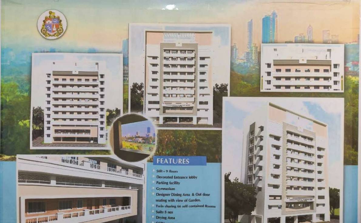 Hostel and gymnasium building under construction at Haji Ali