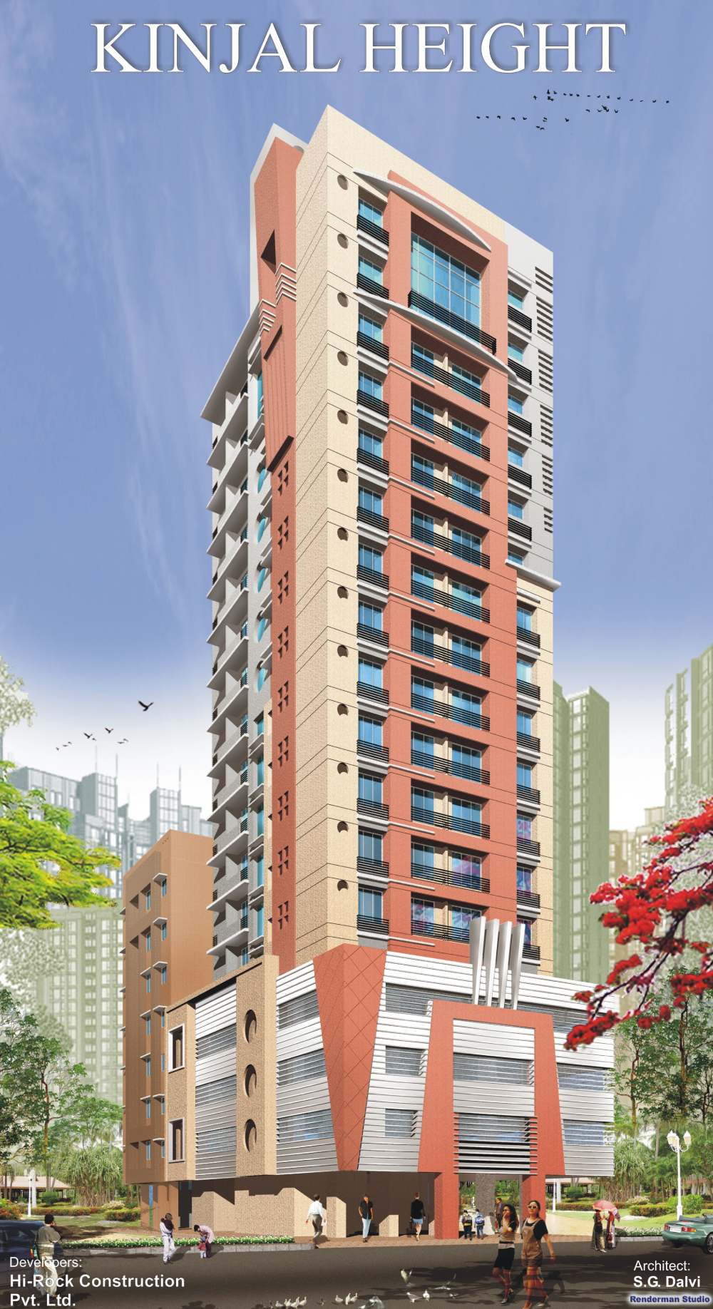 Kinjal Heights tower in Tardeo