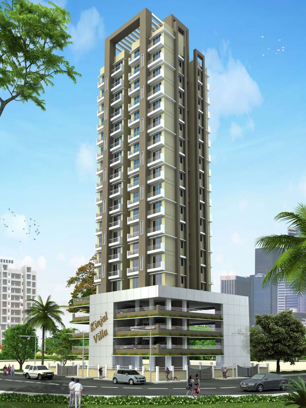 The Kinjal Villa building in Parel